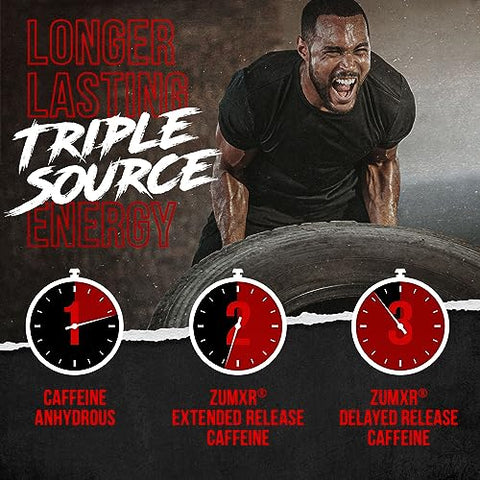 Superhuman Burn – Pré-treino 2 em 1 para Acelerar o Metabolismo, Perda de Peso, Supressor de Apetite, Suporte à Queima de Gordura e Energia - ALPHA LION