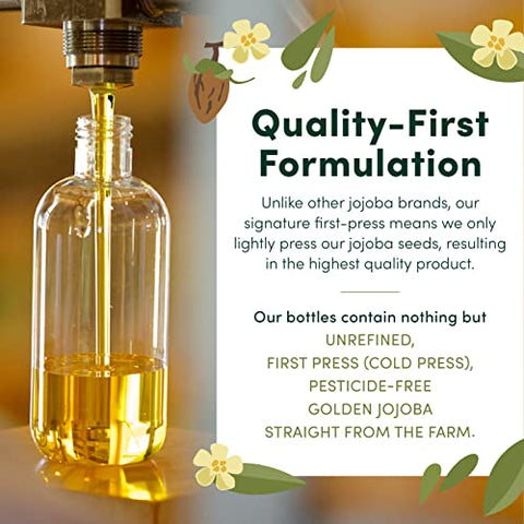 HobaCare - Óleo de Jojoba Puro 100% – Prensado a Frio para o Couro Cabeludo – 30ml