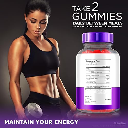 NutraRize - (2 Pacotes) Ultra Quick Keto ACV Gummies – Fórmula Premium de Keto Plus ACV, Vinagre de Maçã 1000MG – Avaliações Oficiais UltraQuick