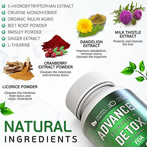 Salutem Vita - Kit Detox Fórmula Avançada – 3 peças (126 cápsulas) + Copo Teste Multi Painel 1 peça – Remoção de Toxinas – Advance Formula Detox