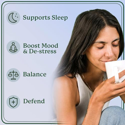 Plant People - Mistura de Cacau em Pó Noturno com Cogumelo para Apoiar o Sono – Bebida para Dormir