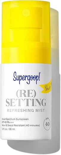 Mist Refrescante (Re)setting, 30 ml – FPS 40 PA – Fixa Maquiagem, Refresca Proteção UV - Supergoop!