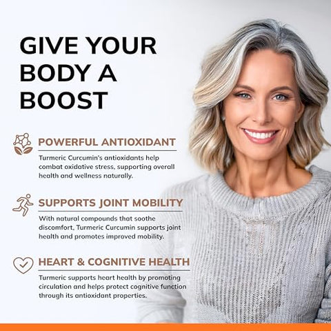 Cúrcuma Curcumina 1300mg com Extrato de Pimenta Preta BioPerine – 180 Cápsulas – com 95%% Curcuminoides, 100%% Pó de Raiz de Cúrcuma Natural, Puro - aSquared Nutrition