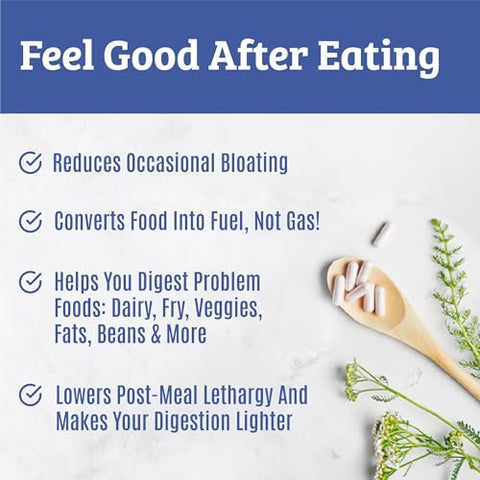 Dr. Matthew - Melhores Enzimas Digestivas para Mulheres – Marca: Primeira Digestão – 60 cápsulas de 500mg