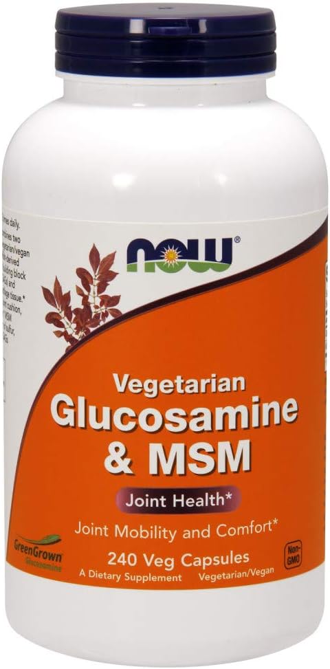 NOW Foods - NowFoods Glucosamina Vegetariana – 60 cápsulas de 500mg