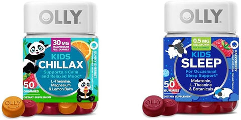 Kids Chillax Gummies – L-Theanine, Magnésio, Melissa – 50 Unidades - OLLY