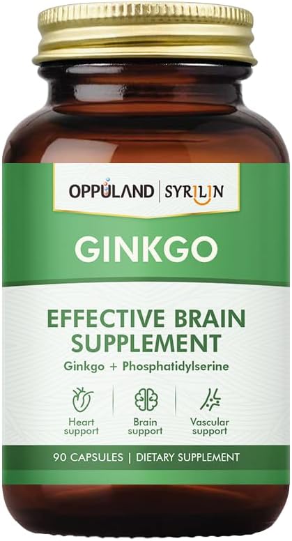 oppuland - Ginkgo Phosphatidylserine – Suplemento para o Cérebro que Suporta a Mente – Marca Ginkgo