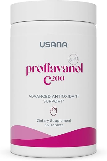 Proflavanol C200 – Antioxidante Avançado com Bioflavonoides e Vitamina C para a Saúde do Coração – 56 Comprimidos – Fornecimento de 28 Dias - USANA