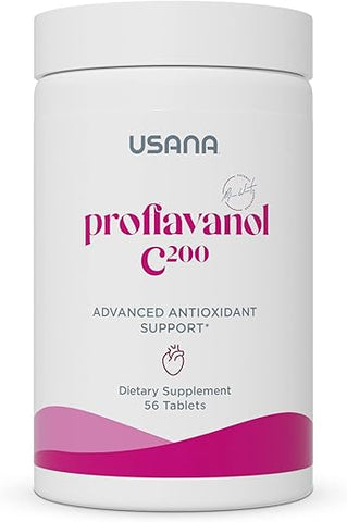 Proflavanol C200 – Antioxidante Avançado com Bioflavonoides e Vitamina C para a Saúde do Coração – 56 Comprimidos – Fornecimento de 28 Dias - USANA