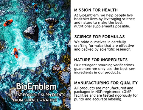 Cúrcuma Curcumina com BioPerine | Suporte para Articulações | 60 Cápsulas | 1000mg | Marca BioEmblem - BioEmblem