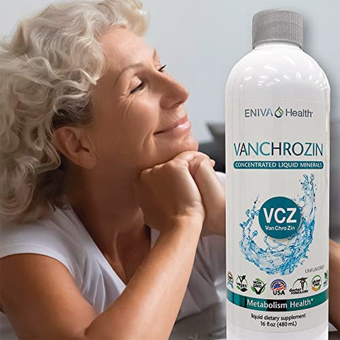 Suplemento Líquido de Minerais Iônicos VANCHROZIN, Vanádio, Cromo – 30ml - Eniva Health