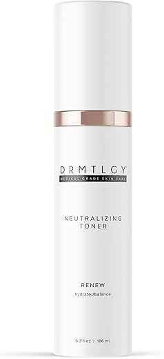 Tônico Neutralizante para o Rosto, Calmante, Equilibrador de pH, Hidratante para Todos os Tipos de Pele (186 ml) - DRMTLGY