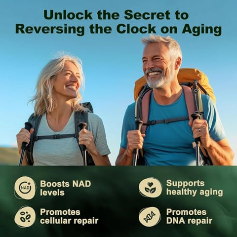 Generic - NAD Liposomal Nicotinamide Riboside 900mg, Resveratrol, Quercetina – Alta Pureza para Energia e Foco – 80 Cápsulas