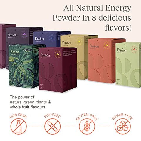 Yoli® - Yoli Passion Energy Drink Mix – Pó para Bebida Energética Natural, 30 Sachês – Sabor Pina Colada
