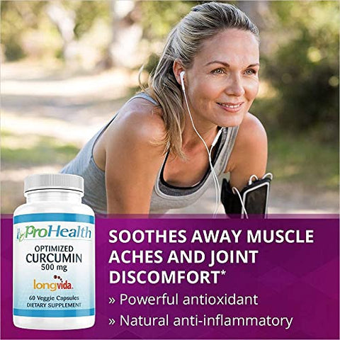 Curcumin Longvida Otimizado – 60 Cápsulas, 1000 mg por Porção - ProHealth