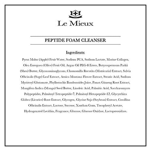 Peptide Foam Cleanser – Limpeza Facial Antienvelhecimento com Colágeno Marinho | 150ml - Le Mieux