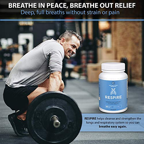 Revolution Science - Respire – Suplemento de Suporte Pulmonar para Limpeza dos Pulmões – 60 cápsulas