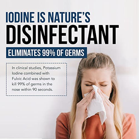 Triquetra Health - Nasomin® Spray Nasal de Iodo – Antisséptico Nasal – Higienize seu Nariz de Germes – Mistura de Iodo e Ácido Fúlvico – 150 Aplicações por Frasco – Complexo Mineral 100% Natural – Frasco de 60 ml