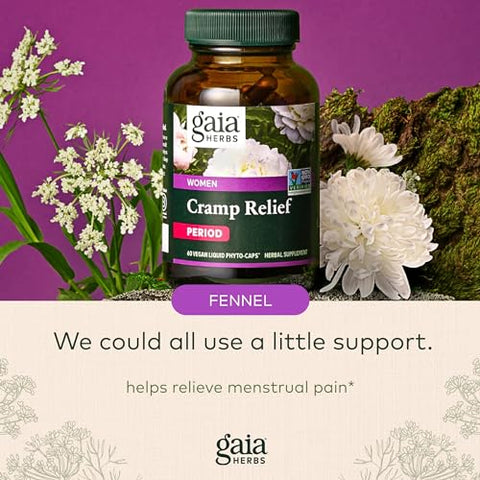 Cramp Relief – Equilíbrio Hormonal com Ervas para Alívio de Cólicas - Gaia Herbs