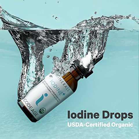 Iodine Drops Orgânicos Certificados USDA – 250 Mcg Por Porção – 1 Ano de Fornecimento – Suplemento Líquido de Iodo Puro – Vegano – 2 - Codeage
