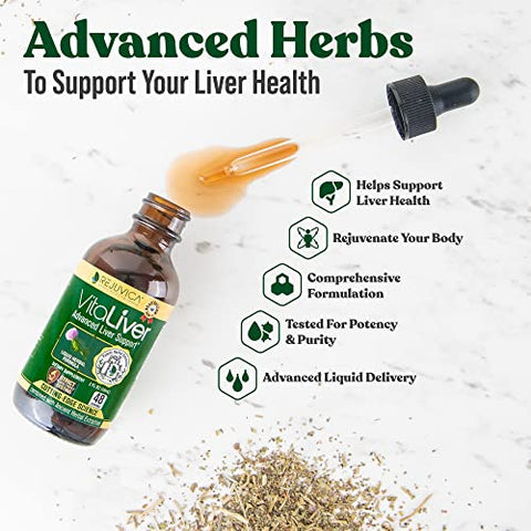 Rejuvica Health - VitaLiver – Suplemento para Saúde do Fígado – Apoio à Limpeza Hepática