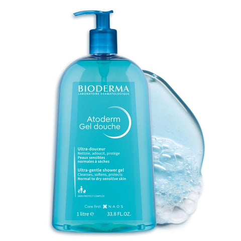 Bioderma Atoderm – Gel de Banho Hidratante – Limpeza Hidratante para Rosto e Corpo – Sabonete Líquido para Pele Normal a Seca Sensível