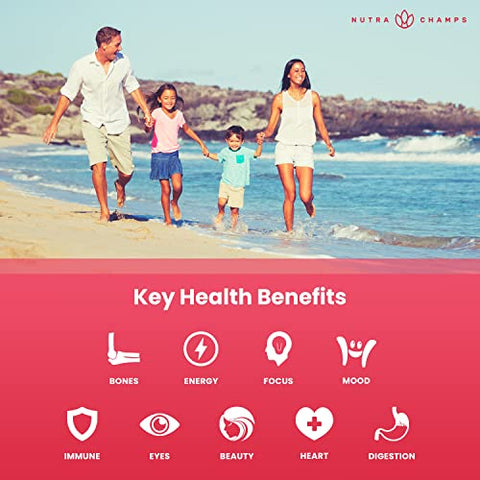 Multivitamínicos Líquidos Completos | Sem Açúcar Adicionado | Vitaminas Líquidas para Mulheres e Homens - NutraChamps