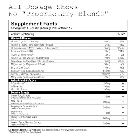 AfterDrink - Restaurador com Cardo Mariano, DHM, Vitamina B e Gengibre – Fórmula Avançada para Saúde