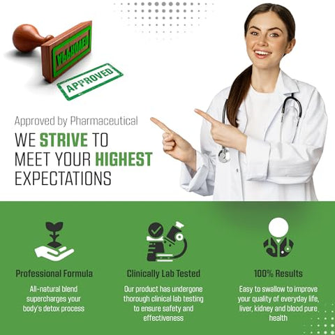 CANNA FIELD - Detox e Limpeza do Fígado – Fabricado nos EUA – Detox de 5 Dias – Remoção Natural de Toxinas – Suplemento Detox Premium – 30 Cápsulas