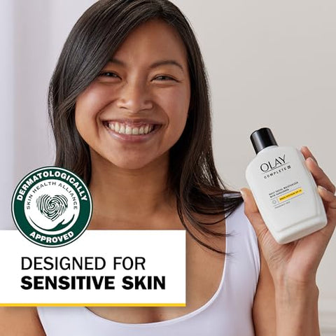 Hidratante Facial Diário Completo com Protetor Solar FPS 40, Sem Fragrância, 177 ml, Protetor Solar de Amplo Espectro para Pele Sensível - Olay