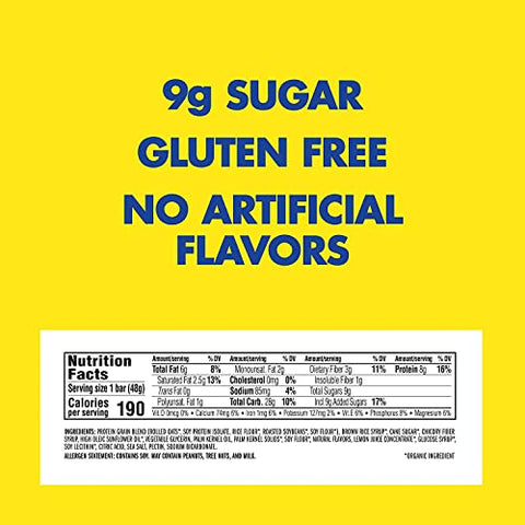 Barra de Nutrição Luna para Mulheres, Sabor Limão Siciliano, 15 unid. 48g