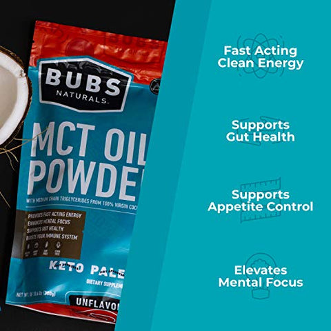 MCT Oil Powder – Triglicerídeos de Cadeia Média – Keto Vegano | Óleo em Pó  BUBS Naturals - BUBS Naturals