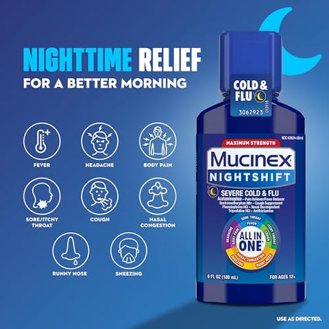 Fast-Max para Resfriado e Gripe – Alívio Rápido – 120ml - Mucinex