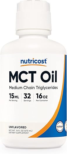 Óleo MCT – 473ml – Keto, Paleo, Não-OGM - Nutricost