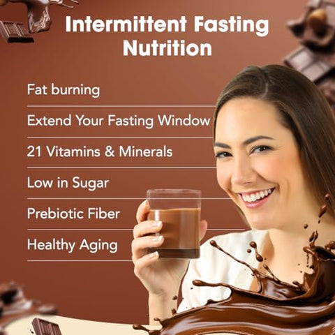 ProLon - Prolon Mix de Bebida para Jejum Intermitente | Shake para Jejum Intermitente | Vitaminas, Fibra, Proteína Vegetal, Superfoods | Keto, Vegano, Sem Glúten, Sem Lactose | 500ml