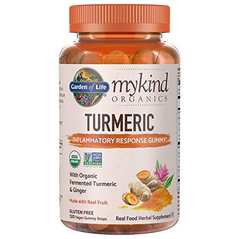 Organics Gummy de Cúrcuma para Resposta Inflamatória – 120 Gomas de Frutas Reais - Garden of Life