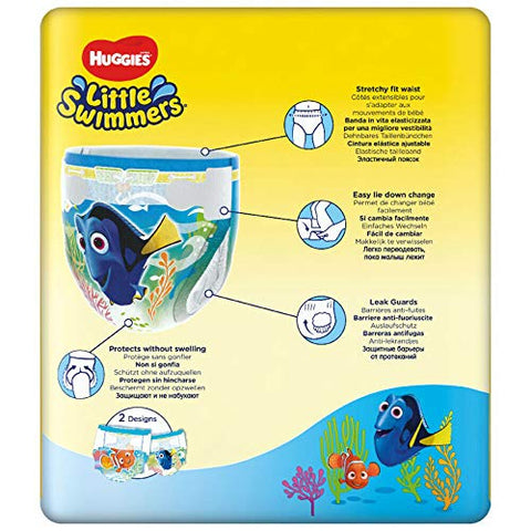 HUGGIES - Huggies Little Swimmers Fraldas Descartáveis para Natação, Tamanho 2-3 – 12 Fraldas no Total