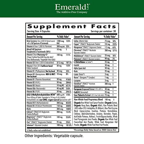 Men’s 45 Clinical Multi – Multivitamínico para Suporte Abrangente, Ósseo – 60 Cápsulas - EMERALD LABS