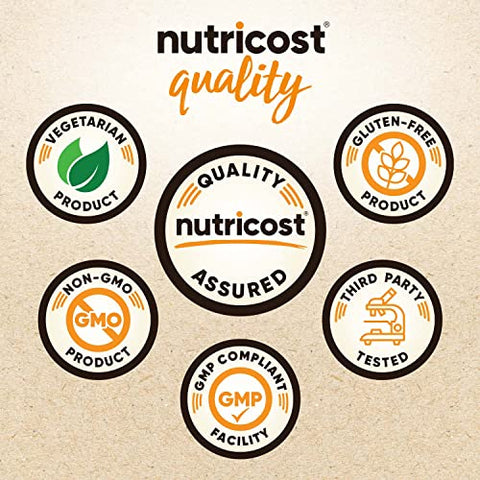 Cápsulas de Fibra com Suplemento de Fibra Prebiótica 300 Cápsulas – Feito com Casca de Psyllium Orgânico - Nutricost
