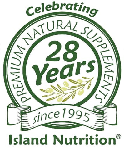 Island Nutrition - Extrato de Folha de Oliveira em Cápsulas – 25%% Oleuropeína (40%% Polifenóis Totais), Mais Complexo de 20%% de Hidroxitirosol – 100%% Cultivado