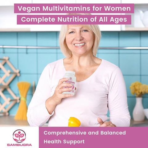 Sambugra - Liposomal Multivitamínico para Mulheres 1400MG – Suplemento Diário de Vitaminas para Mulheres com Ferro, Vitamina A, C, D, E e Complexo B para Saúde Imunológica, Cabelos
