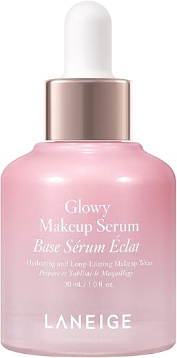 LANEIGE Glowy Makeup Serum: Primer Maquiagem, Sérum Hidratante para Rosto Visivelmente Suave – 30ml