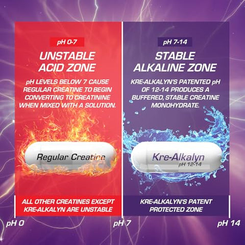 Kre-Alkalyn Pro | Creatina Monohidratada em Cápsulas pH Correto | Pré-treino para Construção Muscular Masculina - EFX Sports