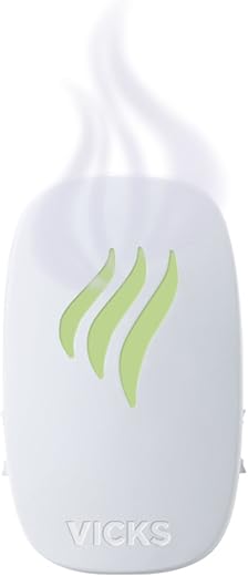 Vaporizador Sem Água com Luz Noturna e VapoPads para Alívio de Desconforto de Resfriados e Gripe – 1 Unidade (Embalagem de 1) - Vicks