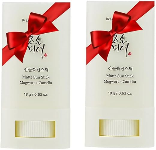 Generic - [Beauty 0F JOSE0N] Matte Sun Stick Mugwort Camelia SPF 50 PA Korean Beauty | K-Beauty (2 Pack) | Protetor Solar Matte Stick | Beleza Coreana