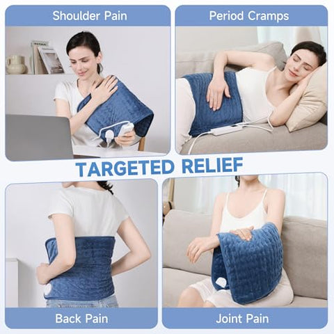 stinaolt - Aquecedor para as Costas, Almofada Térmica para Cólicas Menstruais com 6 Configurações de Calor