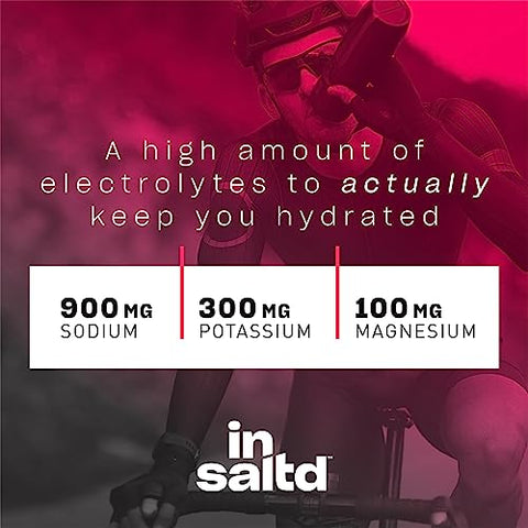 Pacotes de Pó de Eletrólitos Sem Açúcar com Alta Potência | Hidratação Eficiente | Bebidas de Eletrólitos Keto | Mistura para Bebida de Jejum Intermitente | 12 Pacotes - INSALTD