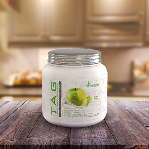 TAG – Trans Alanyl Glutamina em Pó 100% Peptídeo de L-Glutamina, Suplemento Pré, Intra e Pós-Treino, 400g (40 Porções) (Sem Sabor) - Metabolic Nutrition