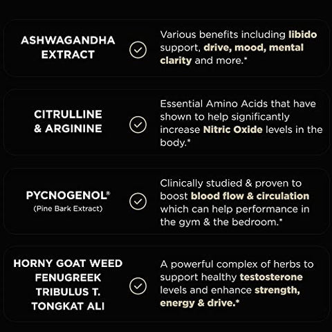TERRA ELMNT - 21,800mg Testosterone Booster p/ Homens 8X Força c/ Ashwagandha, Tongkat Ali, Pycnogenol, Tribulus – Total T Aumento Test Libido Muscular Construtor Crescimento
