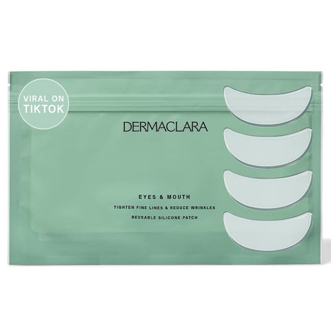 Siliconefusion – Patches de Silicone Reutilizáveis para Olhos e Boca – Hipoalergênicos, Testados por Dermatologistas – Patches de Silicone de Grau Médico para Linhas Finas, Rugas e Cicatrizes – Natural - Dermaclara